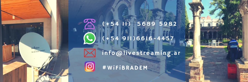 Infraestructura de internet para eventos en una conferencia